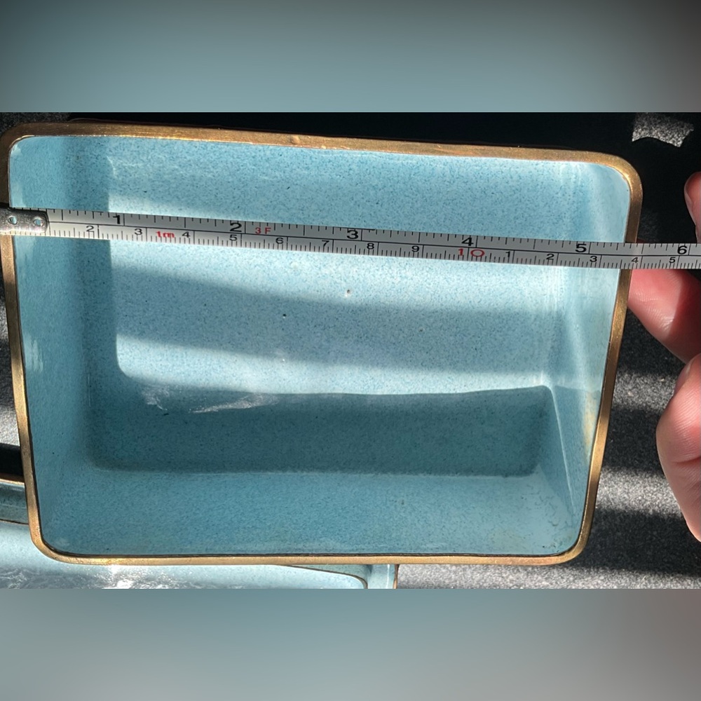 Magnolia 🌿 Asian Cloisonné Beautiful Enamel Trinket Box - Picture 14 of 14